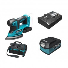 Dedra Set Slefuitor delta SAS+ALL cu acumulator Li-Ion 18V 5.0Ah incarcator rapid 125W si geanta